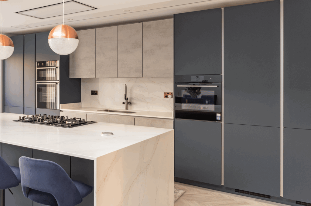 Fjord & Concrete Charm - PGK • Premium German Kitchens