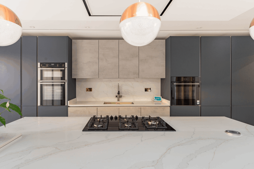 Fjord & Concrete Charm - PGK • Premium German Kitchens