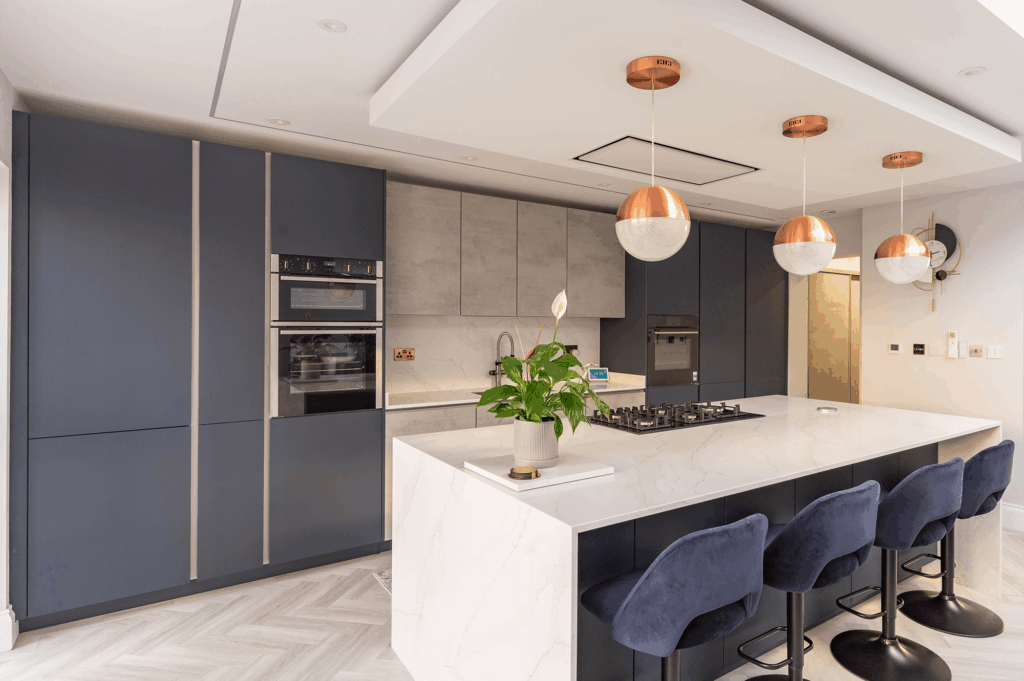 Fjord & Concrete Charm - PGK • Premium German Kitchens