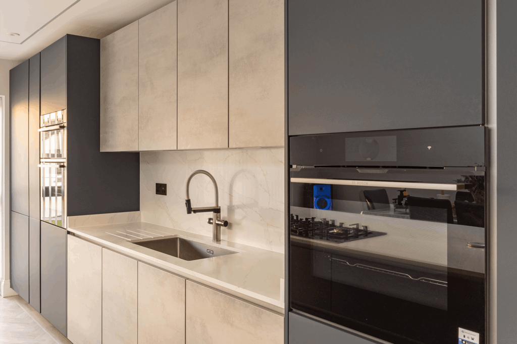 Fjord & Concrete Charm - PGK • Premium German Kitchens