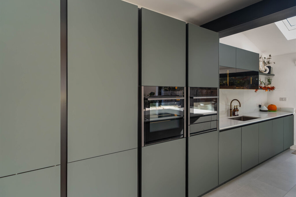 PGK • Premium German Kitchens • Signature Collection • Contemporary -Black Green & Greige Silky Matt
