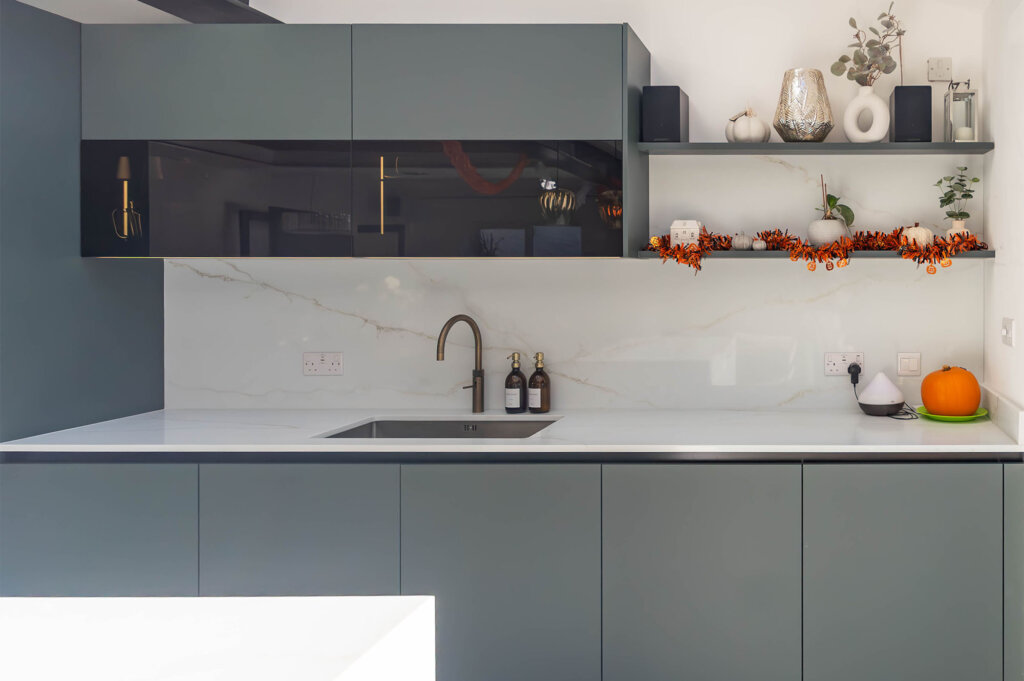 PGK • Premium German Kitchens • Signature Collection • Contemporary -Black Green & Greige Silky Matt