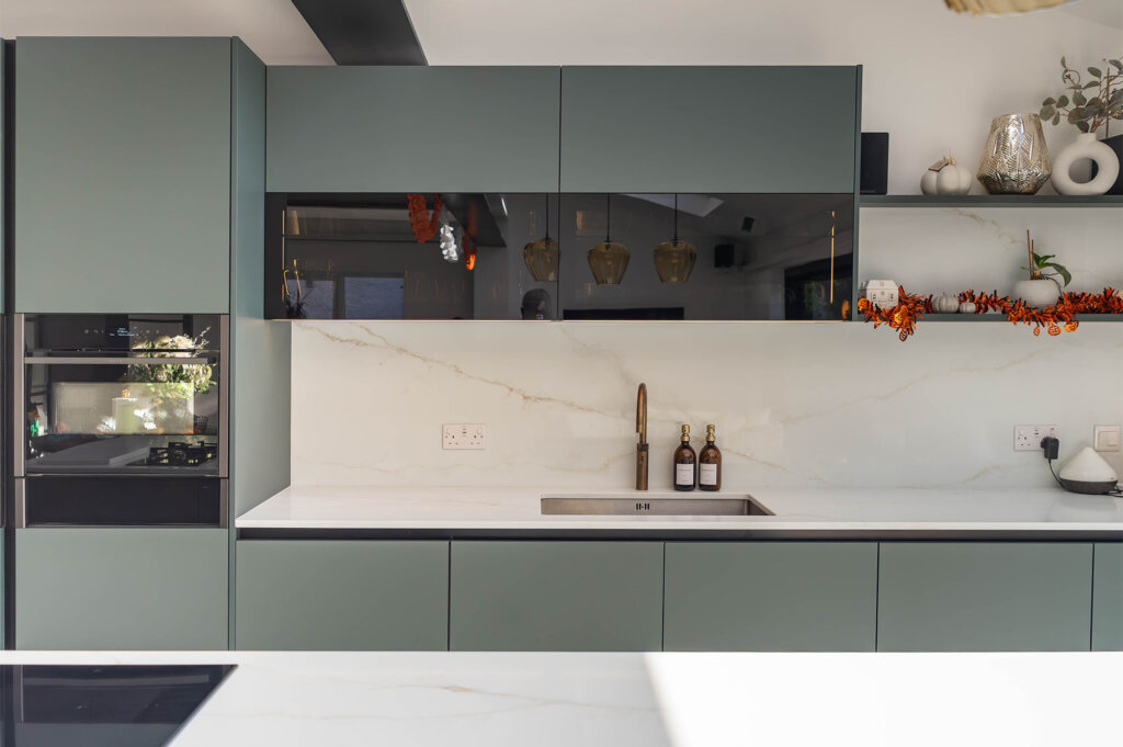 PGK • Premium German Kitchens • Signature Collection • Contemporary -Black Green & Greige Silky Matt