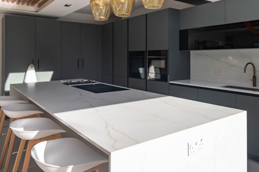 PGK • Premium German Kitchens • Signature Collection • Contemporary -Black Green & Greige Silky Matt