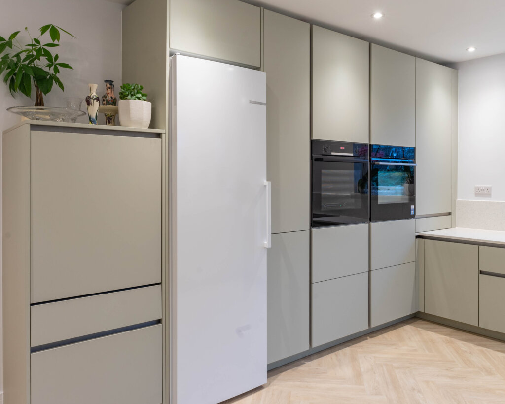 PGK Focus Sage Matt & Quartz Sparkle Contemporary Kitchen