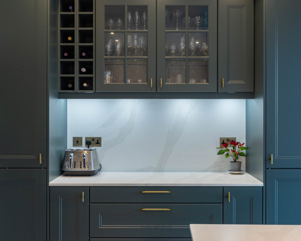 PGK Charcoal Focus & Light Oak Accent Contemporary Kitchen