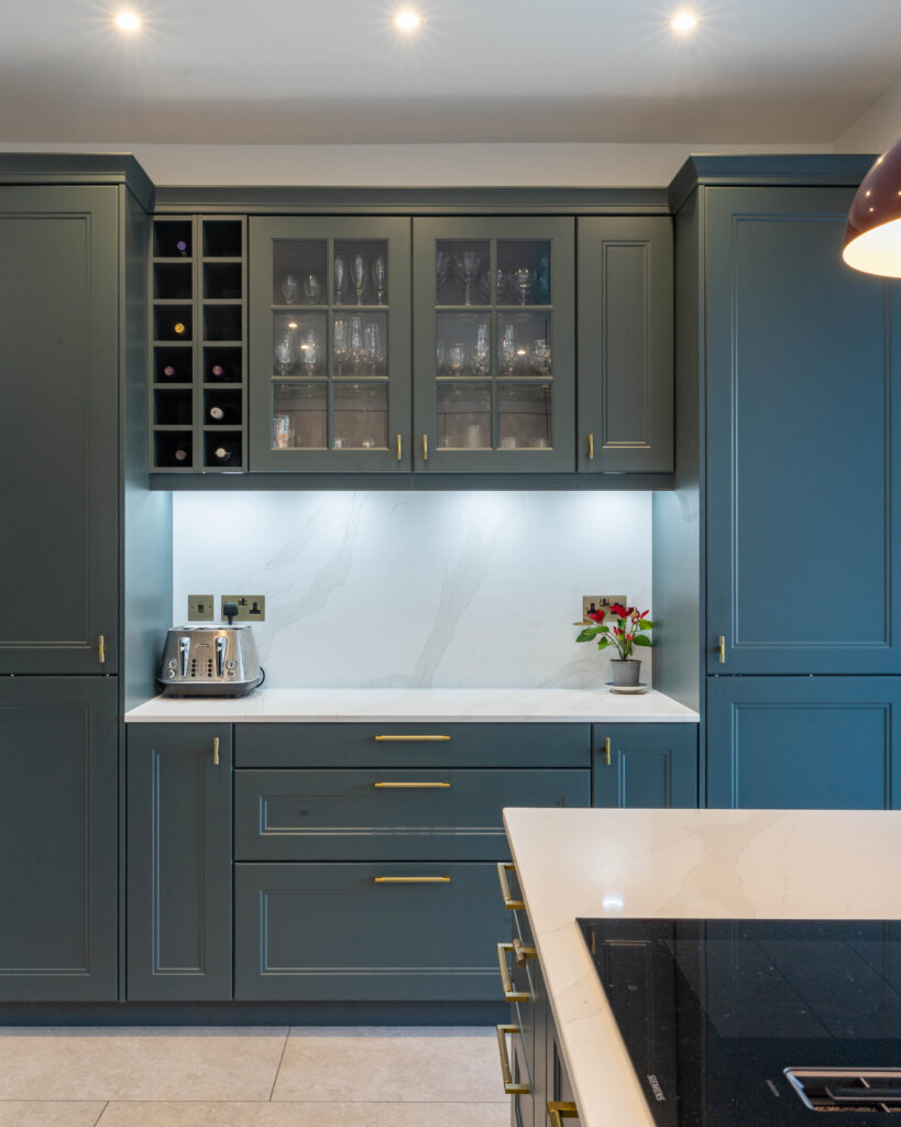 PGK Charcoal Focus & Light Oak Accent Contemporary Kitchen