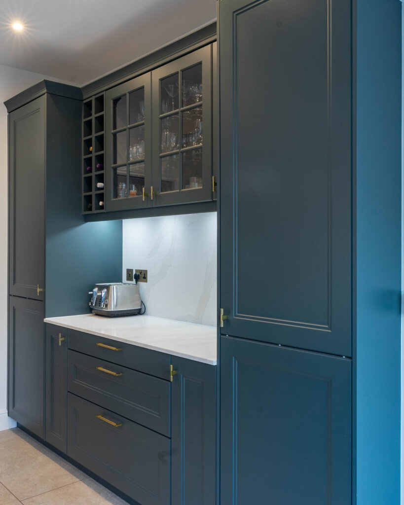 PGK Charcoal Focus & Light Oak Accent Contemporary Kitchen
