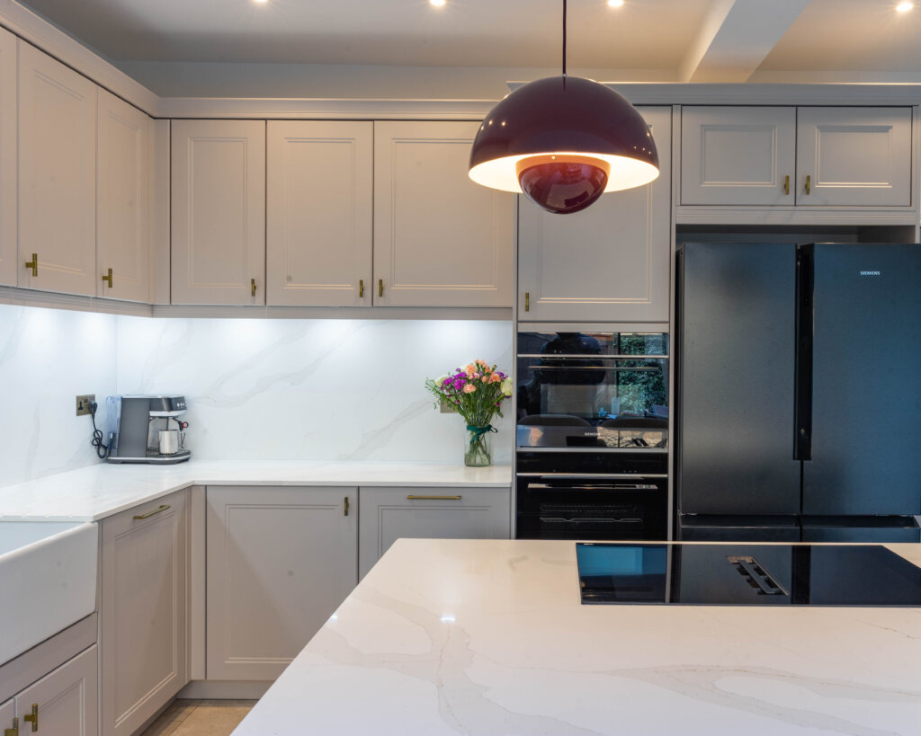 PGK Charcoal Focus & Light Oak Accent Contemporary Kitchen
